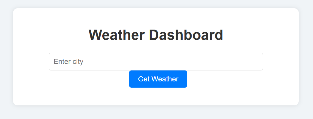 Weather Dashboard